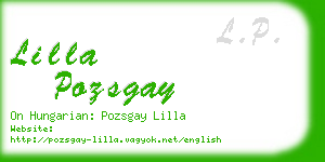 lilla pozsgay business card